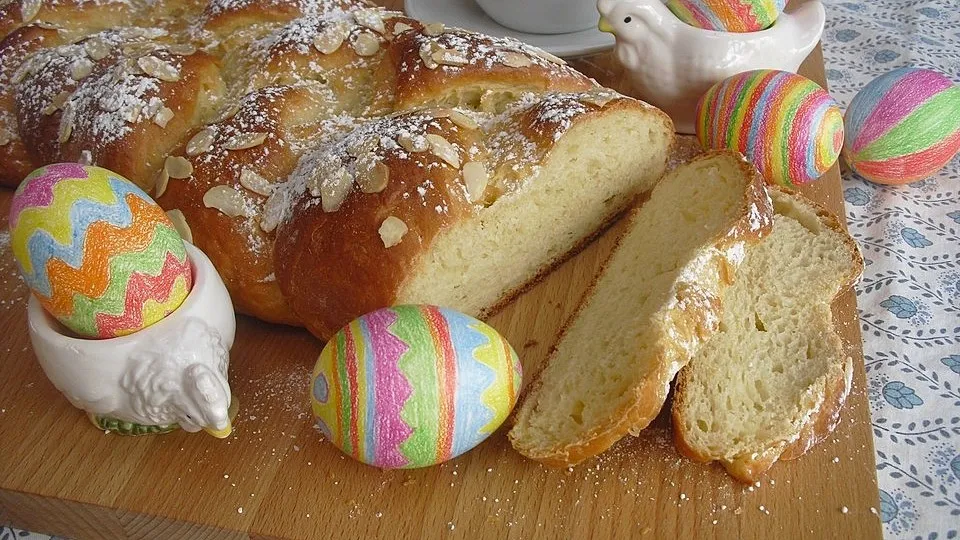 Osterbrot mit Quark