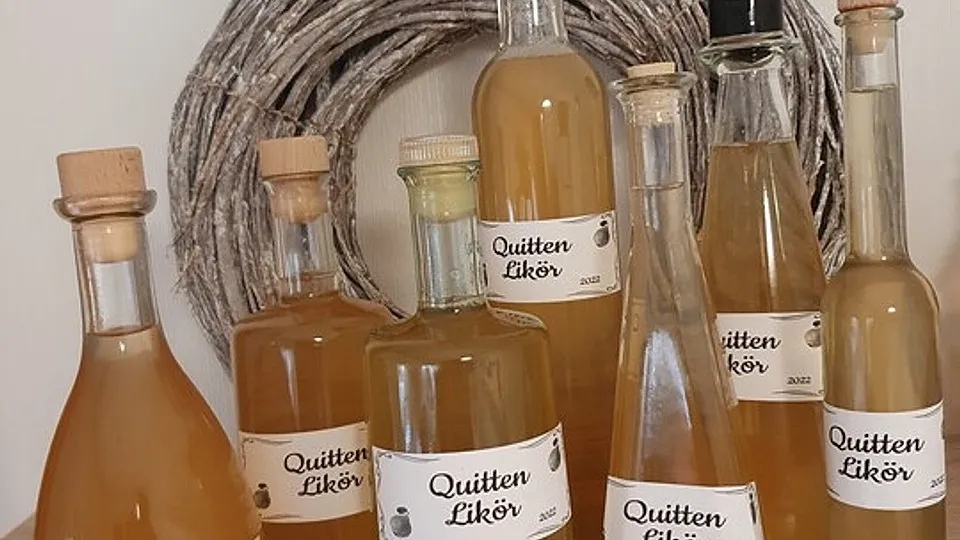 Quittenlikör sofort trinkbar