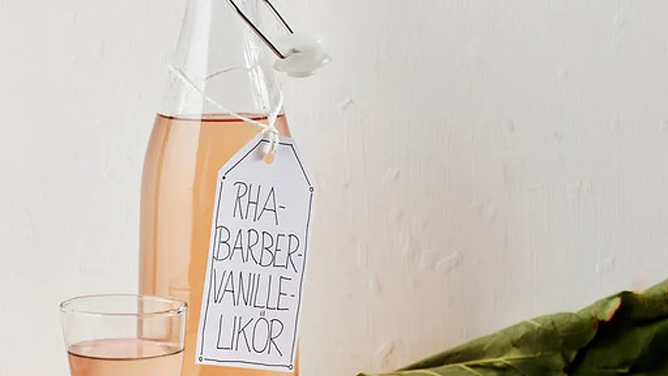 Rhabarber-Vanille-Likör