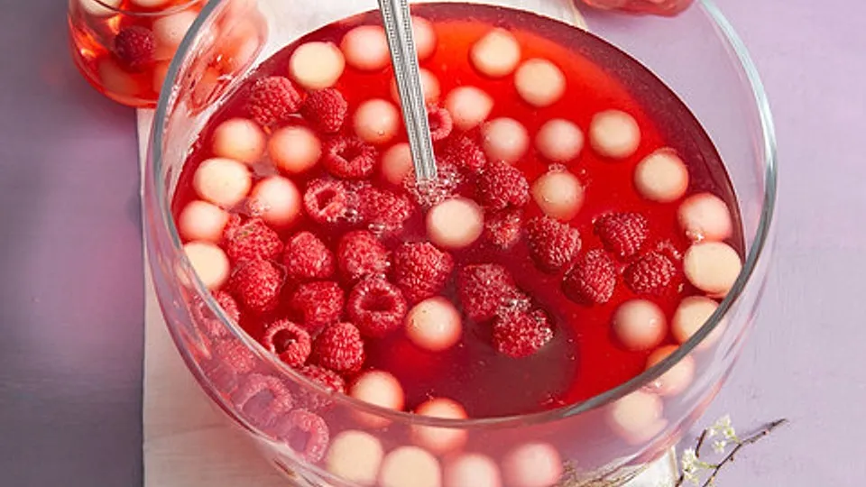 Himbeer-Melonen-Bowle alkoholfrei